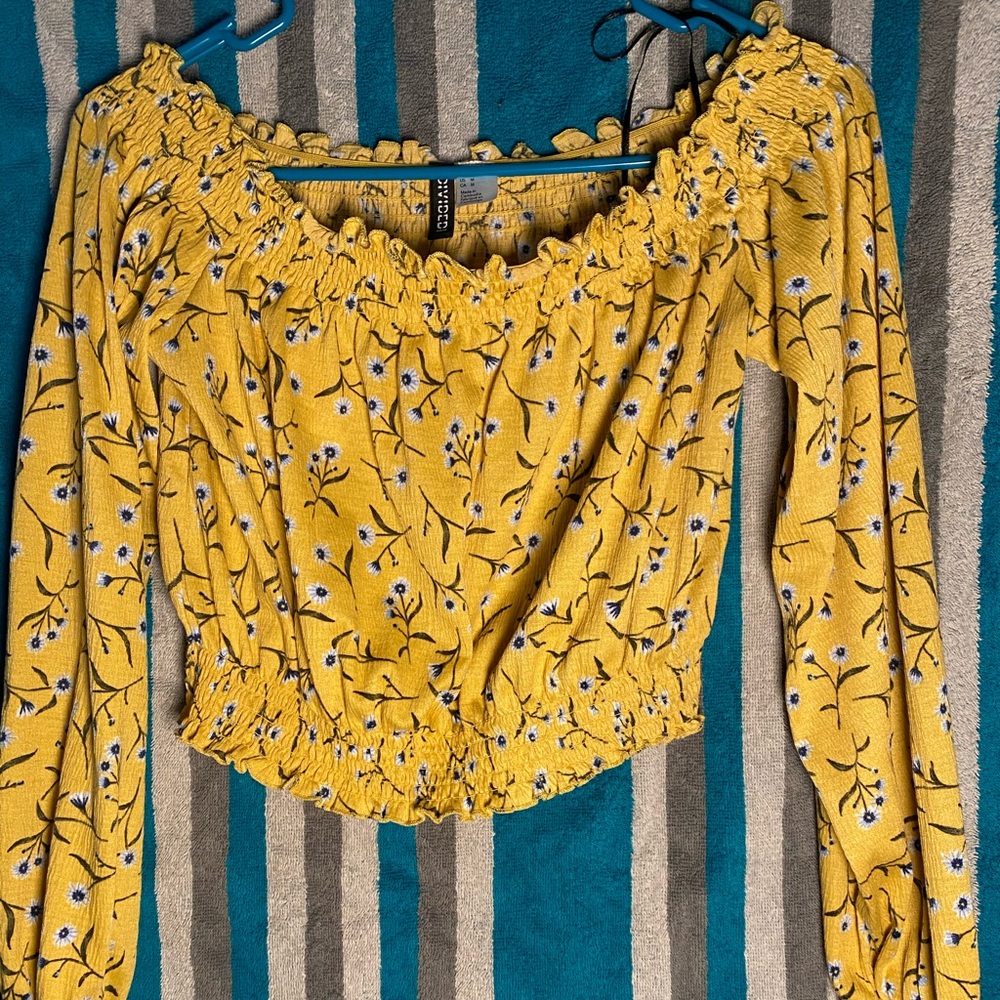 Floral print halter top .